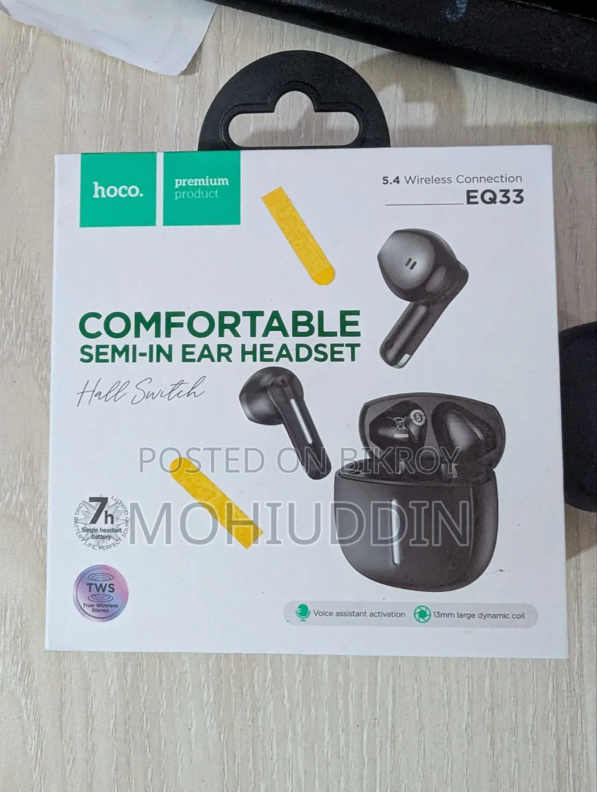 Hoco EQ33 + Qcy T17 (কম্বো)