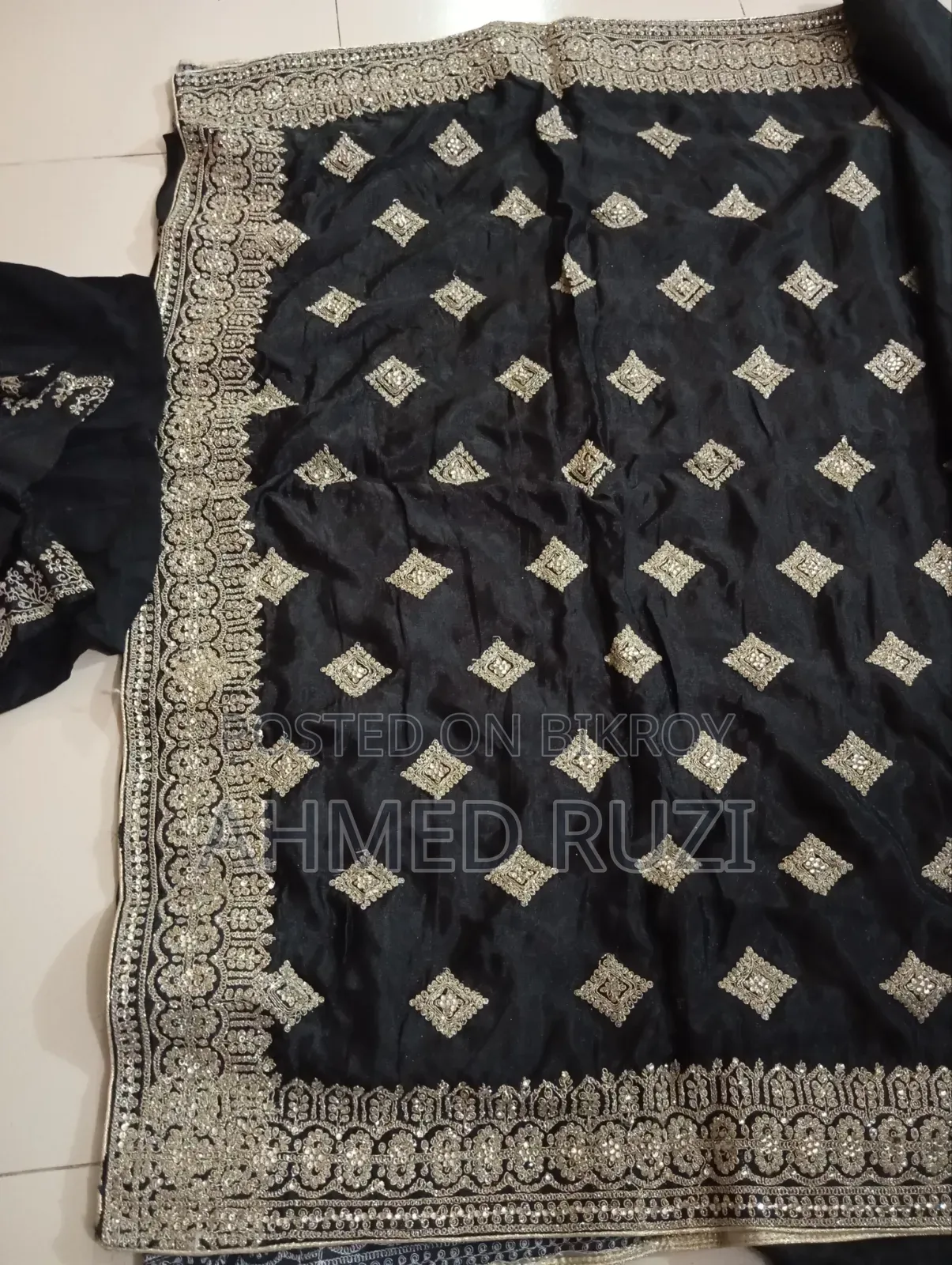 Black Georgette Saree