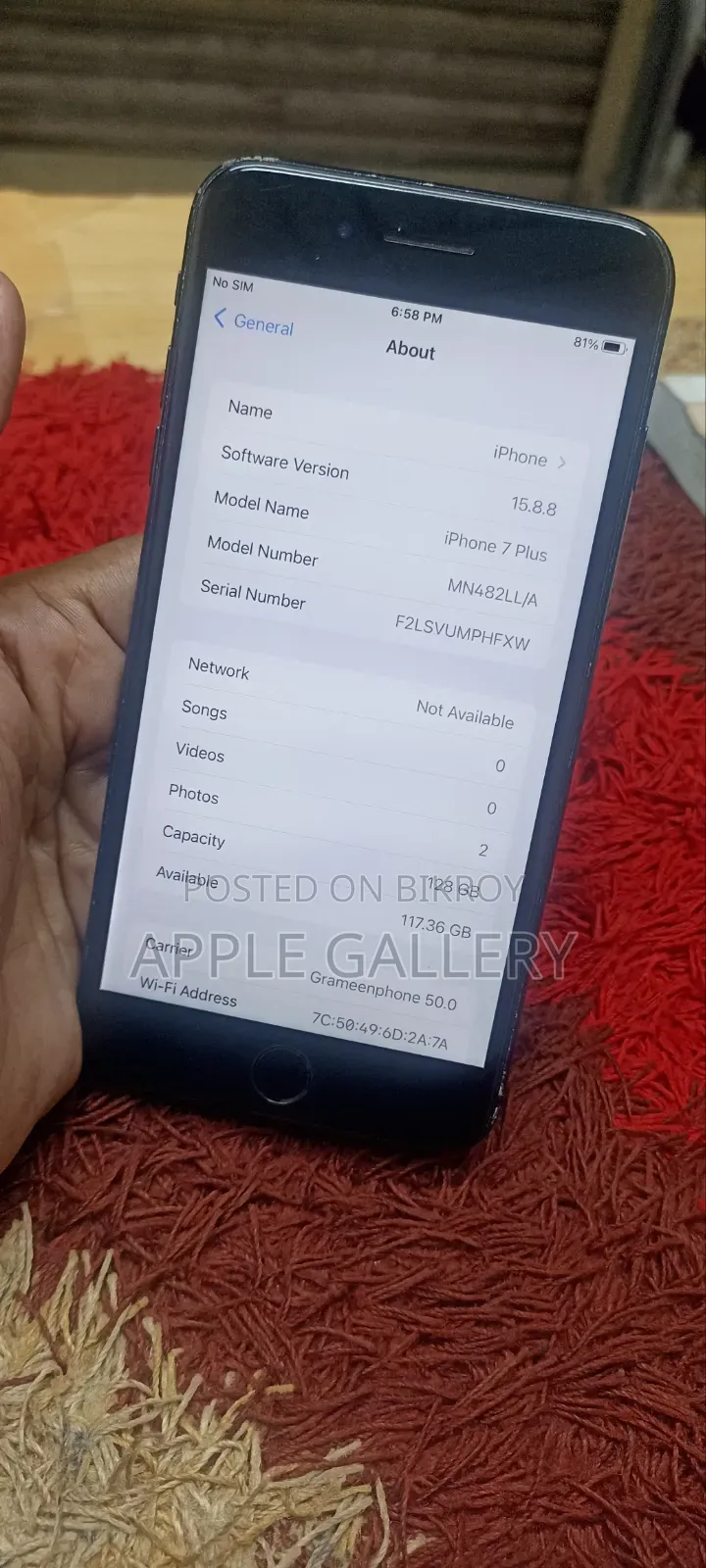 Apple iPhone 7 Plus 128 GB Black