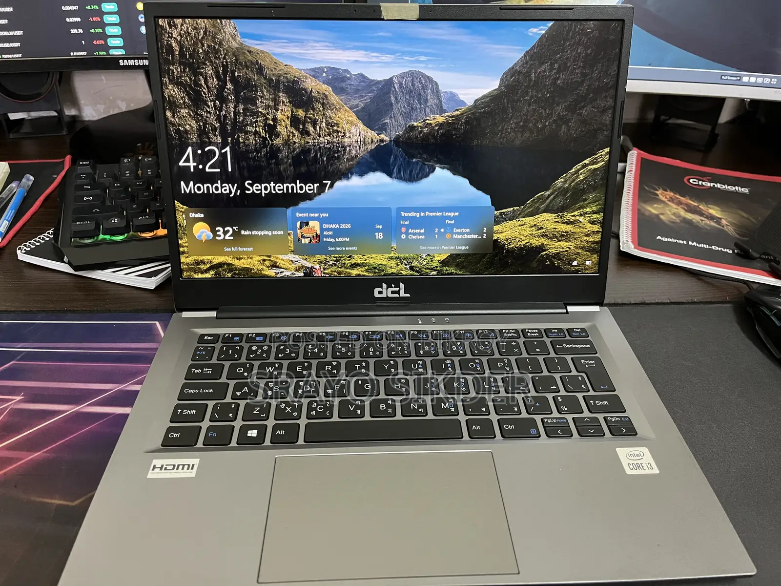 Laptop 8GB Intel Core i3 SSD 256GB