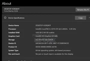 Gigabyte GA-H110MSTX-HD3-ZK 4GB Intel Core i3 SSD 128GB