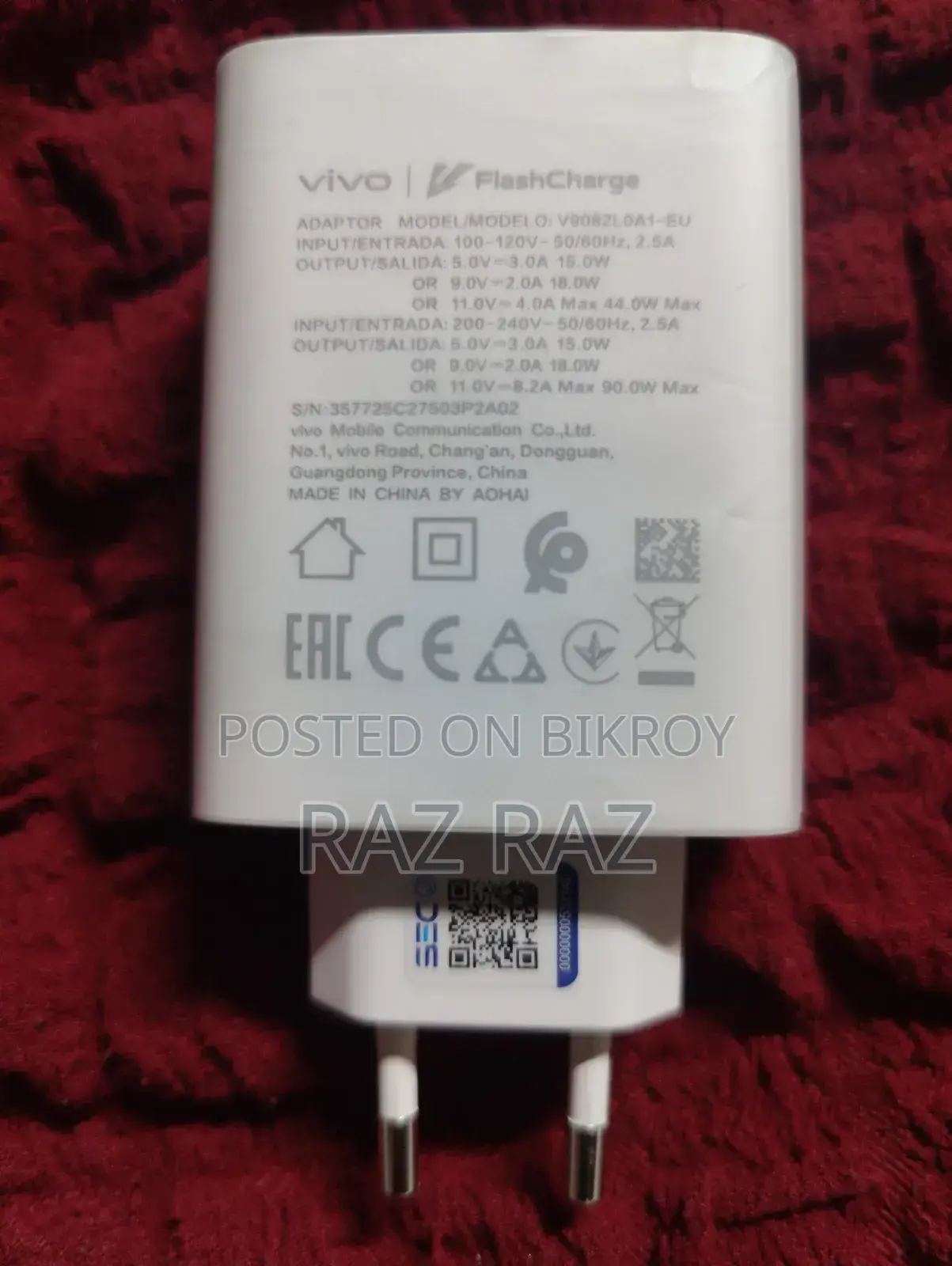 Vivo Flash Charger Orginal 90w