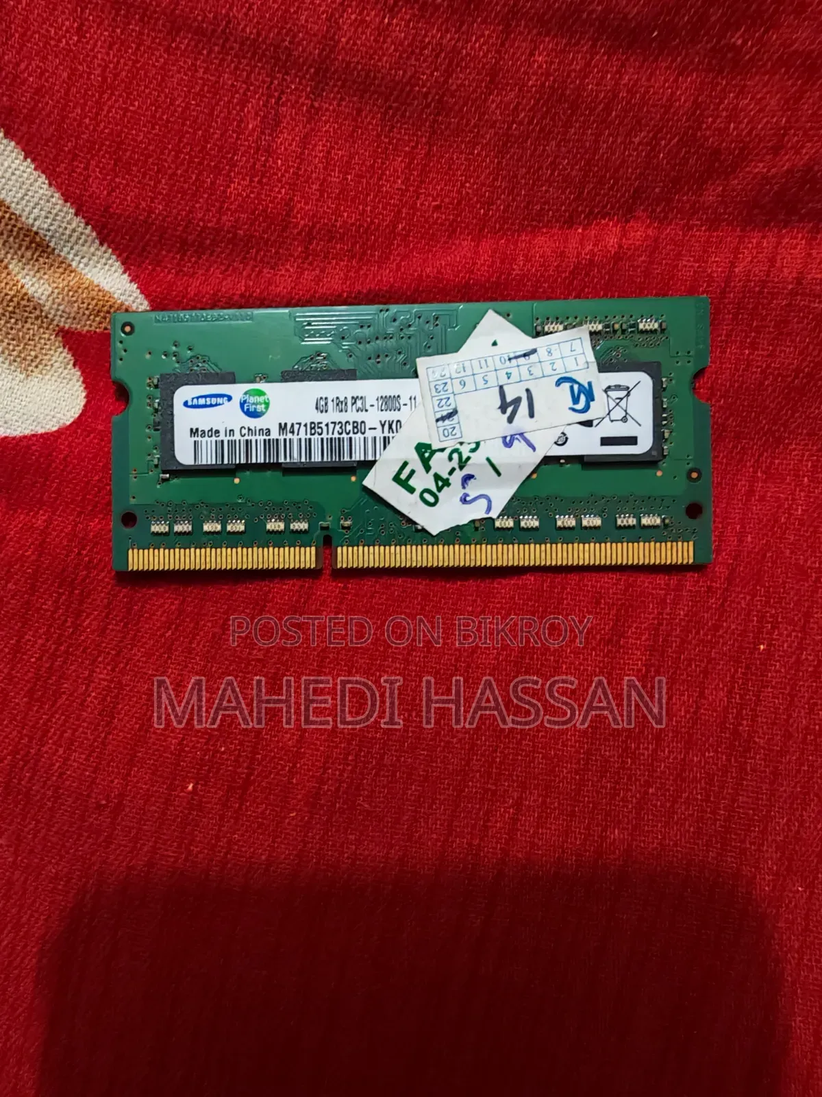 4GB Laptop RAM
