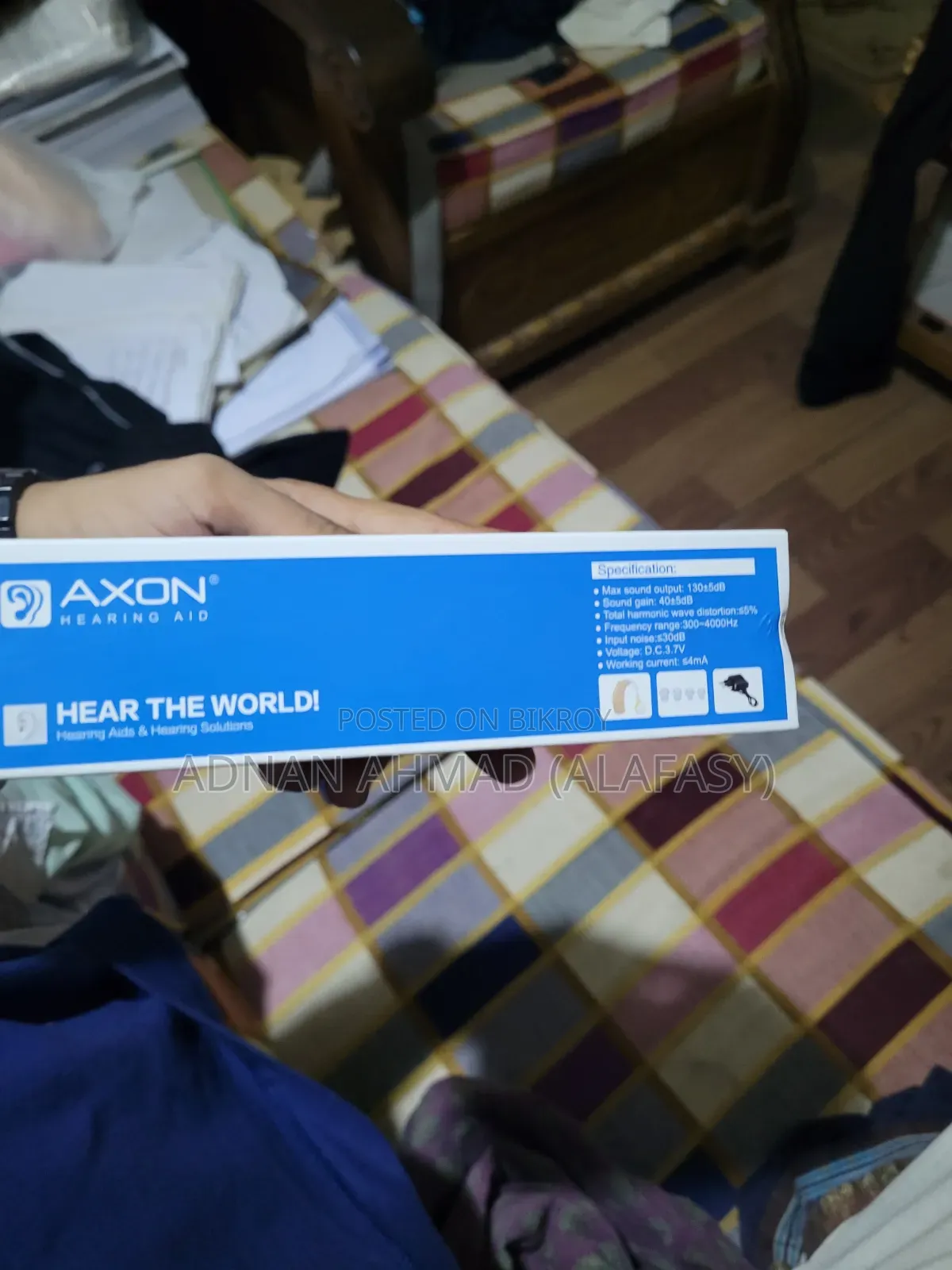 AXON C-108 Rechargeable Hearing Aid (Hearing Device) - Brand New