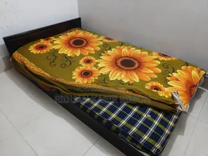 Authentic Mahogany Wood Semi Double Low Height Box Bed