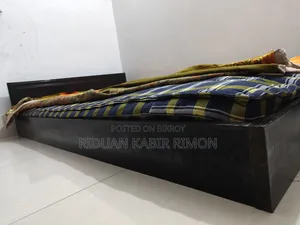 Authentic Mahogany Wood Semi Double Low Height Box Bed