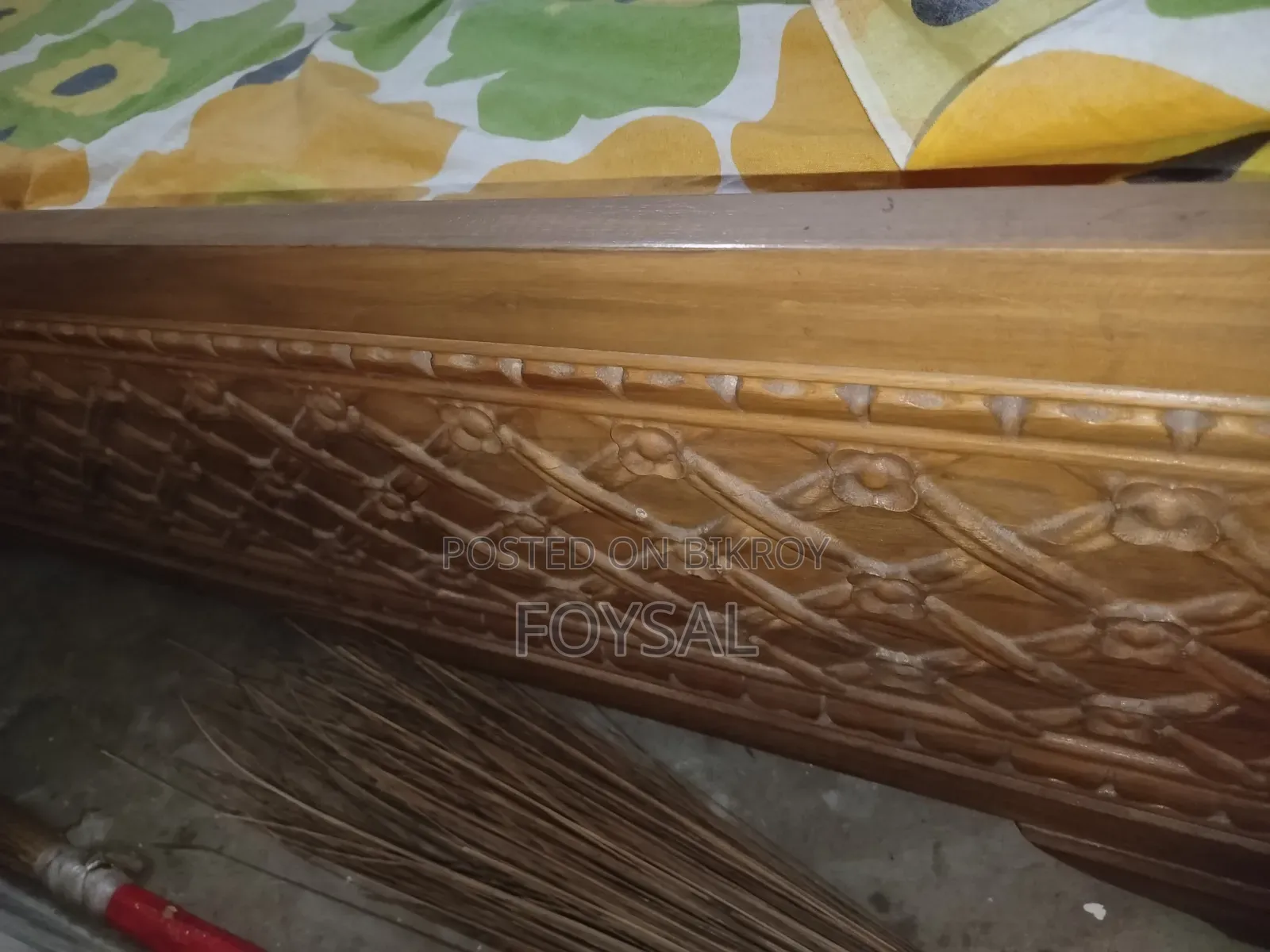 🔥 Beautifully Crafted Teak Wood Bed for Sale