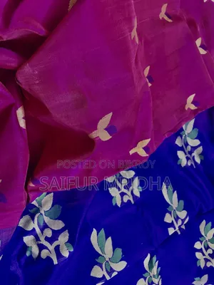 Jamdani Fabric made from Cotton or Half-Silk.
