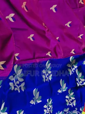 Jamdani Fabric made from Cotton or Half-Silk.