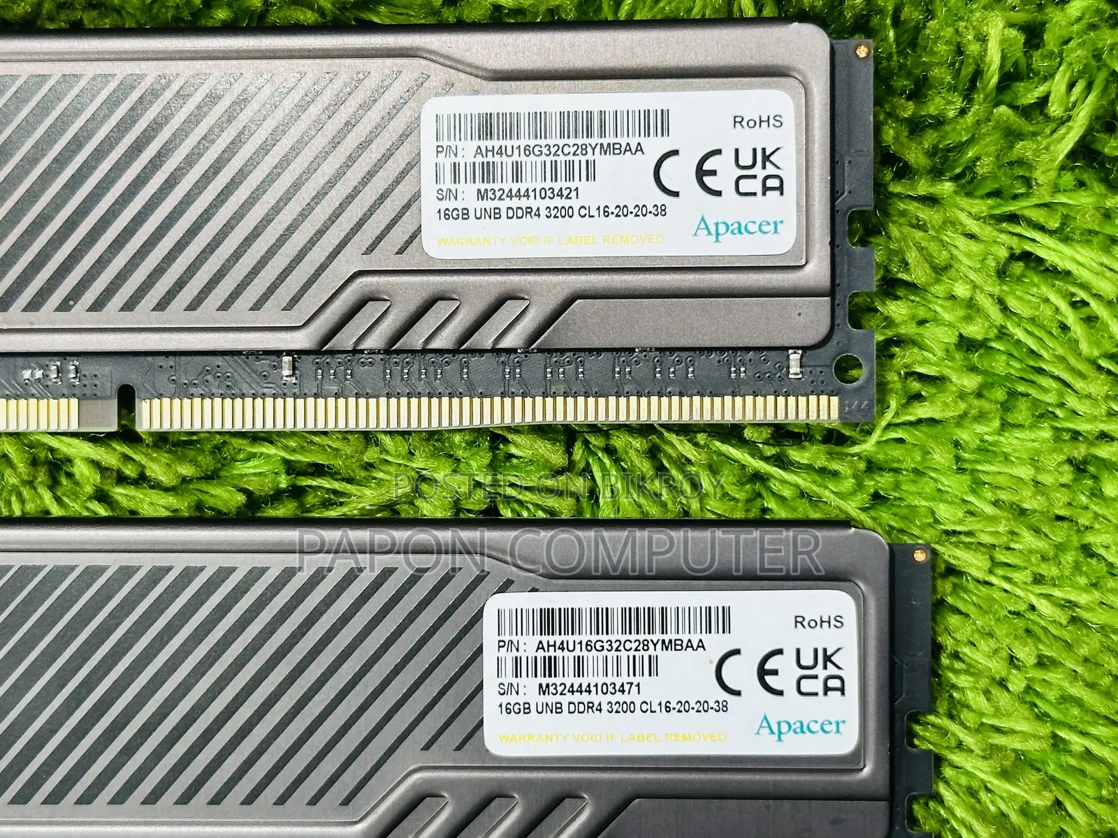 Apacer NOX 16GB DDR4 3200MHz Black Desktop Ram