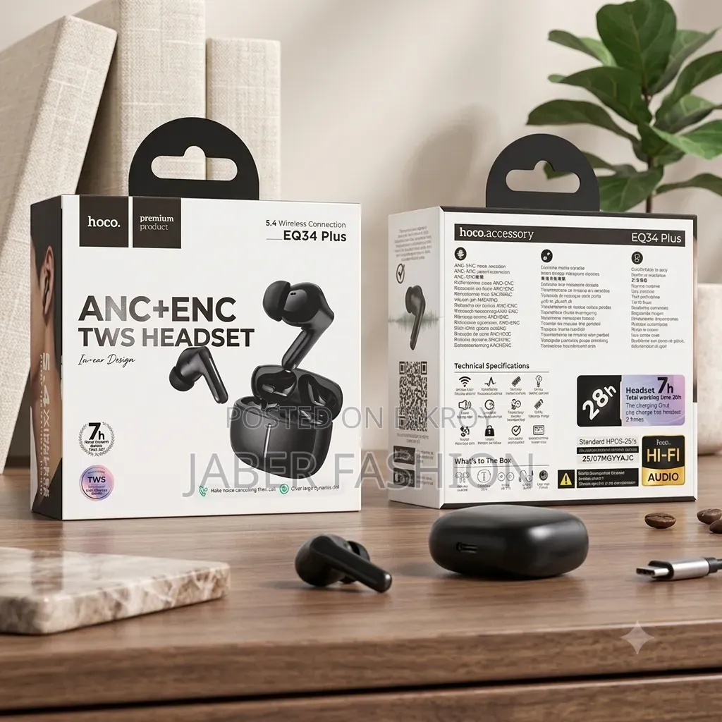 Hoco EQ34 Plus ANC+ENC TWS Headset