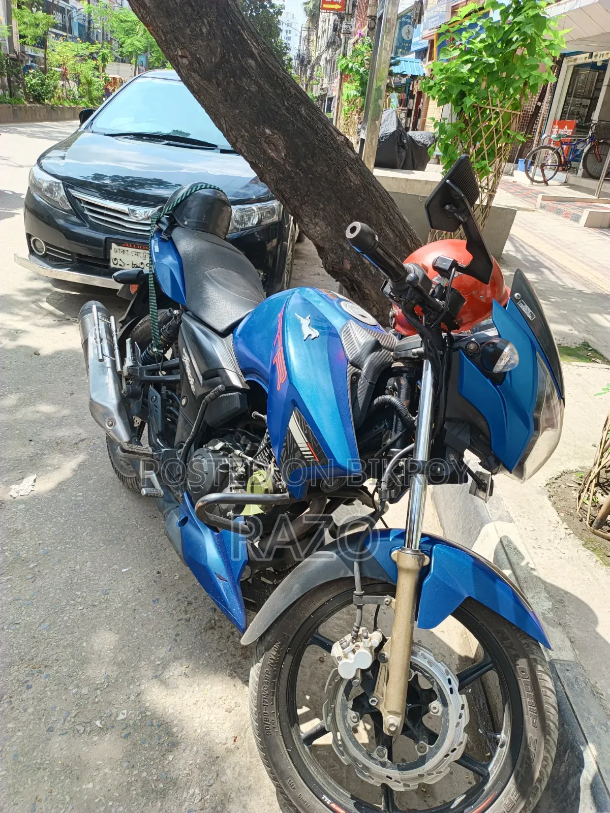 TVS Apache RTR 160 2v Refresh X-connect 2019 Blue
