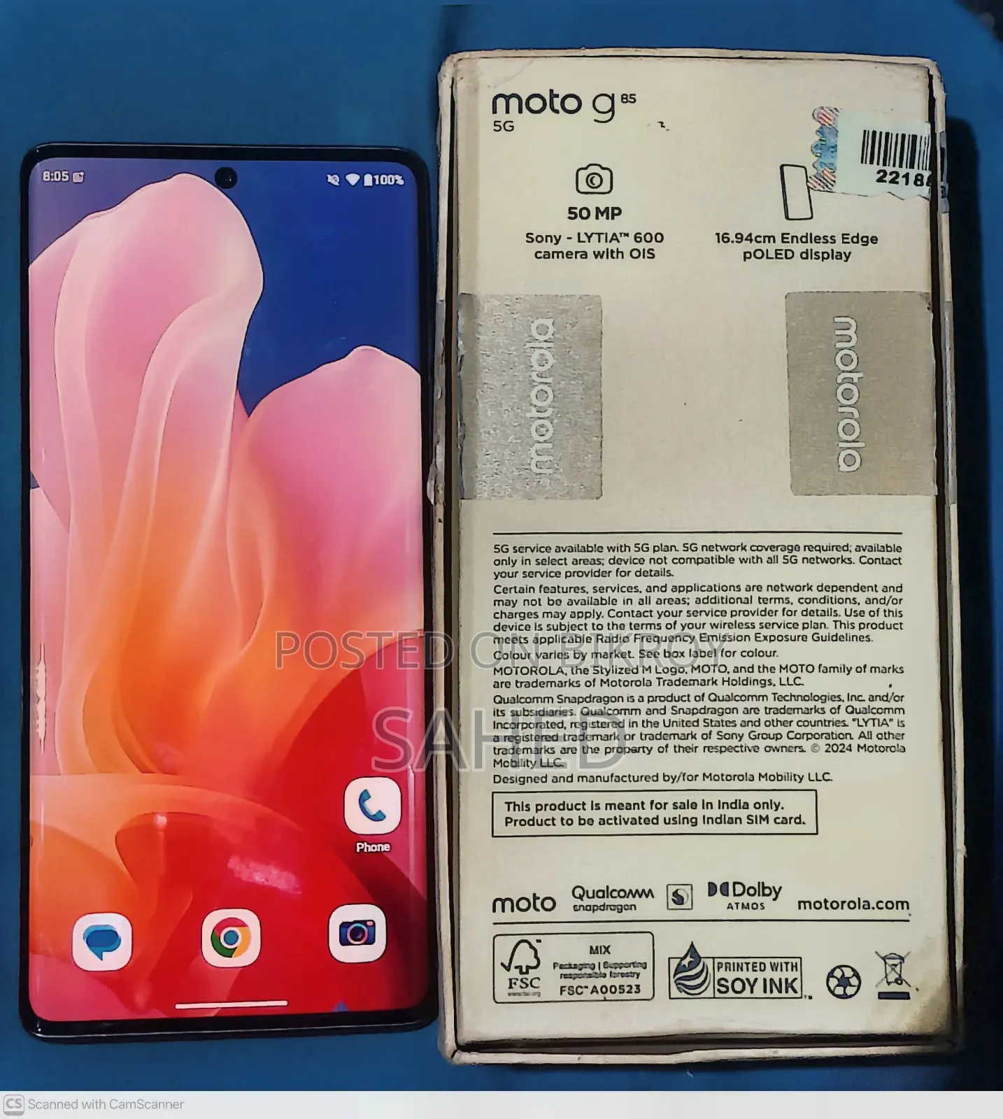 Motorola Moto G85 128 GB Black