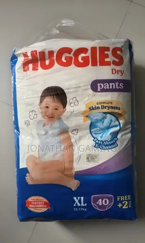 Huggies Baby Diaper Size-Xl(12-17)kg 42 Pieces
