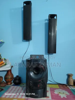 Philips MMS2160B (2:1) Sound Bar System Speaker With Remote