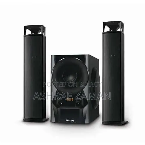 Philips MMS2160B (2:1) Sound Bar System Speaker With Remote