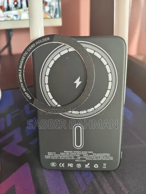 F20 ৫০০০mAh ম্যাগনেটিক ওয়্যারলেস পাওয়ার ব্যাংক