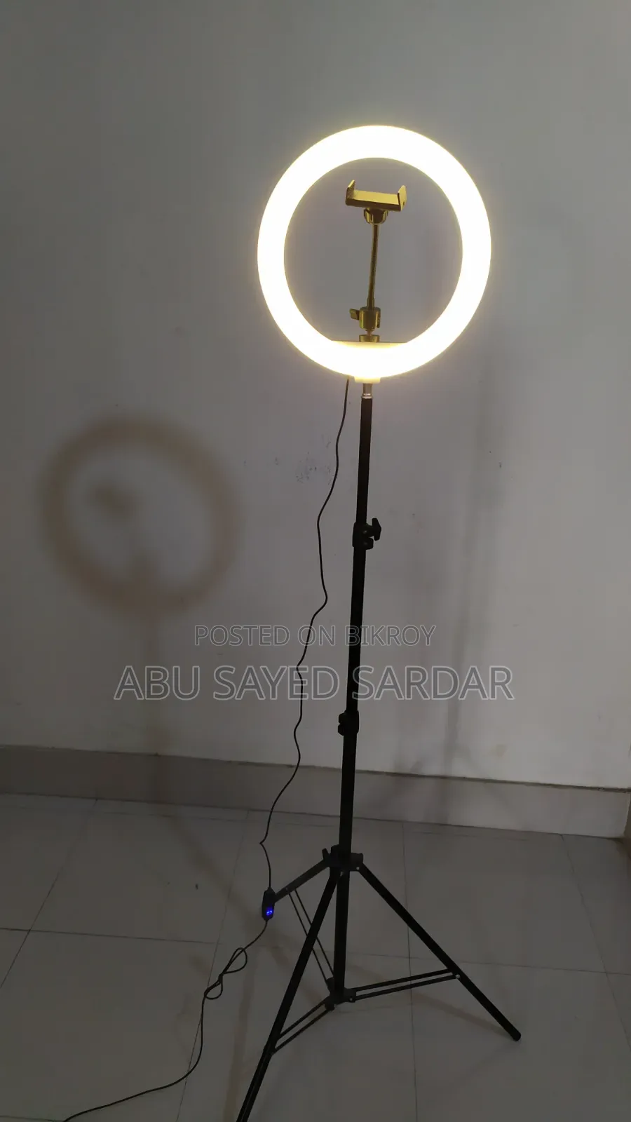 12 Inch Led Ring Light With 7ft Tripod Stand - USB Powered