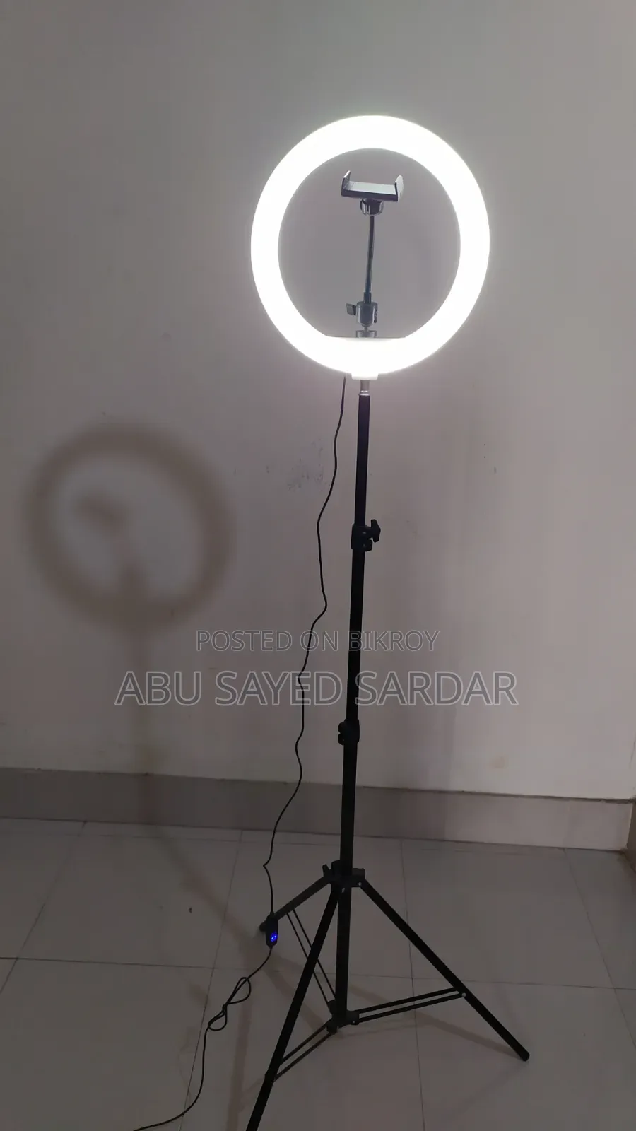 12 Inch Led Ring Light With 7ft Tripod Stand - USB Powered