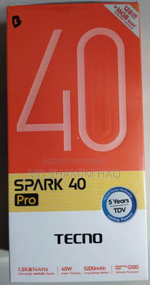 Tecno Spark 40 Pro 128 GB