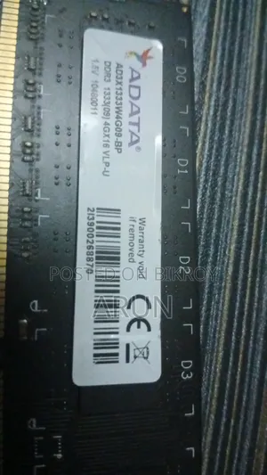 Adata Ddr3 4gb Desktop Ram