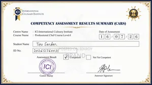 Commis Chef | Professional Chef Level 1