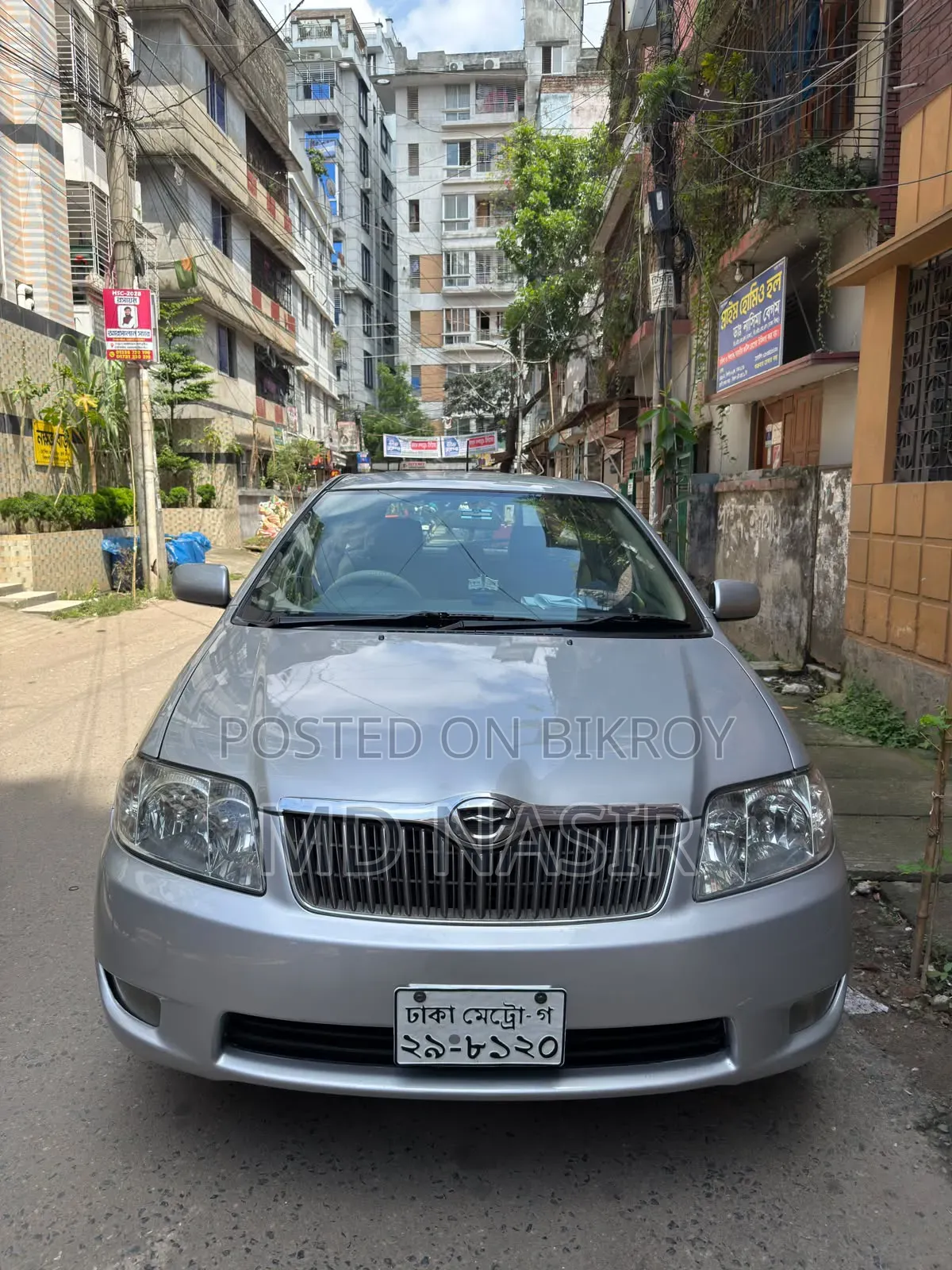 নতুন টয়োটা করোল্লা ফিল্ডার ২০০৫ সিলভার