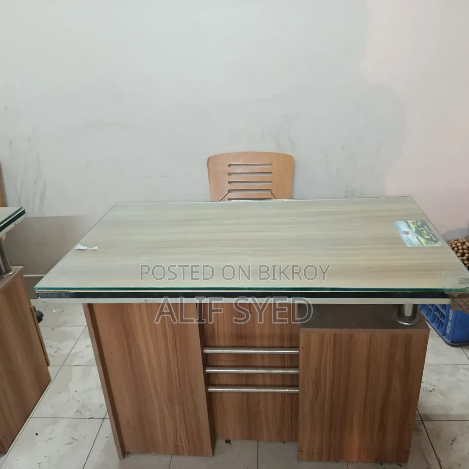 Work Table / Study Table with Glass