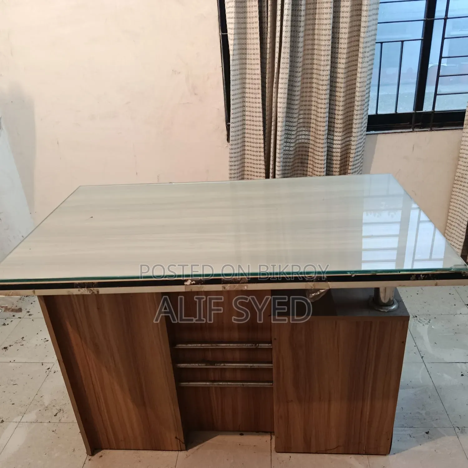 Work Table / Study Table with Glass