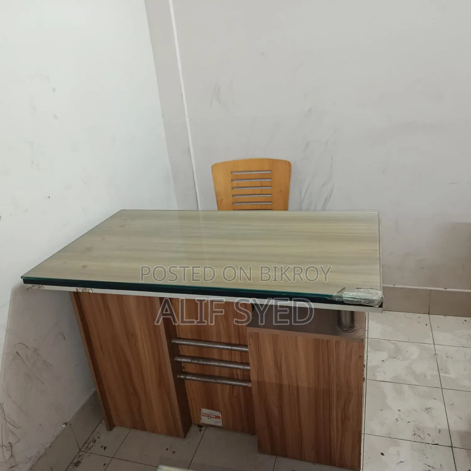 Work Table / Study Table with Glass