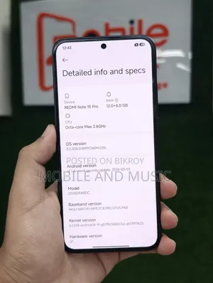 Xiaomi Redmi Note 15 Pro 256 GB Black