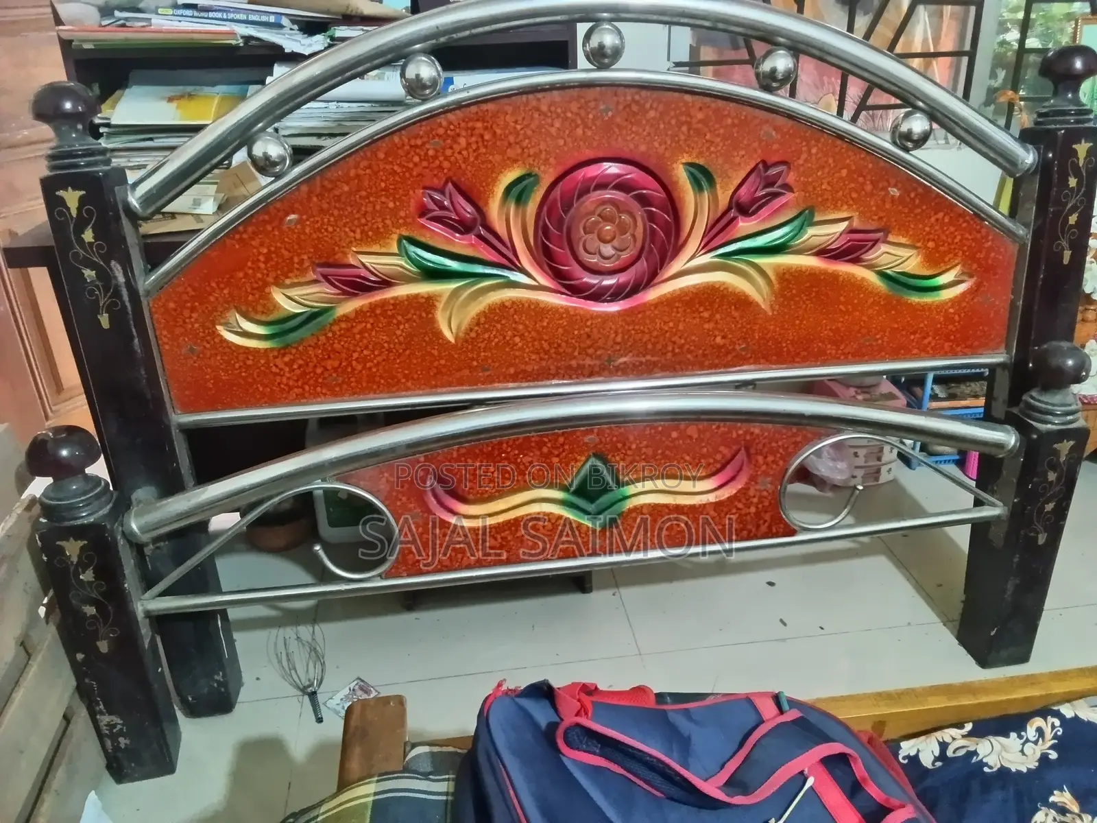Steel & Wood 5/7 Feet Bed