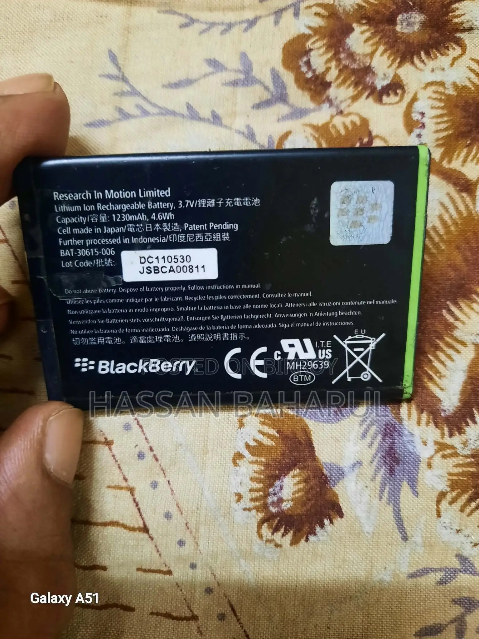 Blackberry Jm1 (Made in Japan).patent Pending Further in Indonesia.