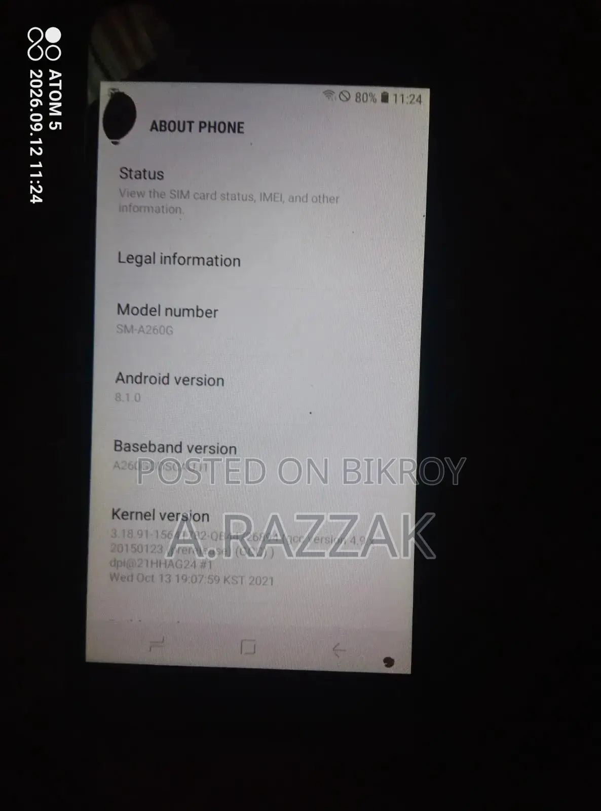Samsung Galaxy A2 Core 16 GB Black