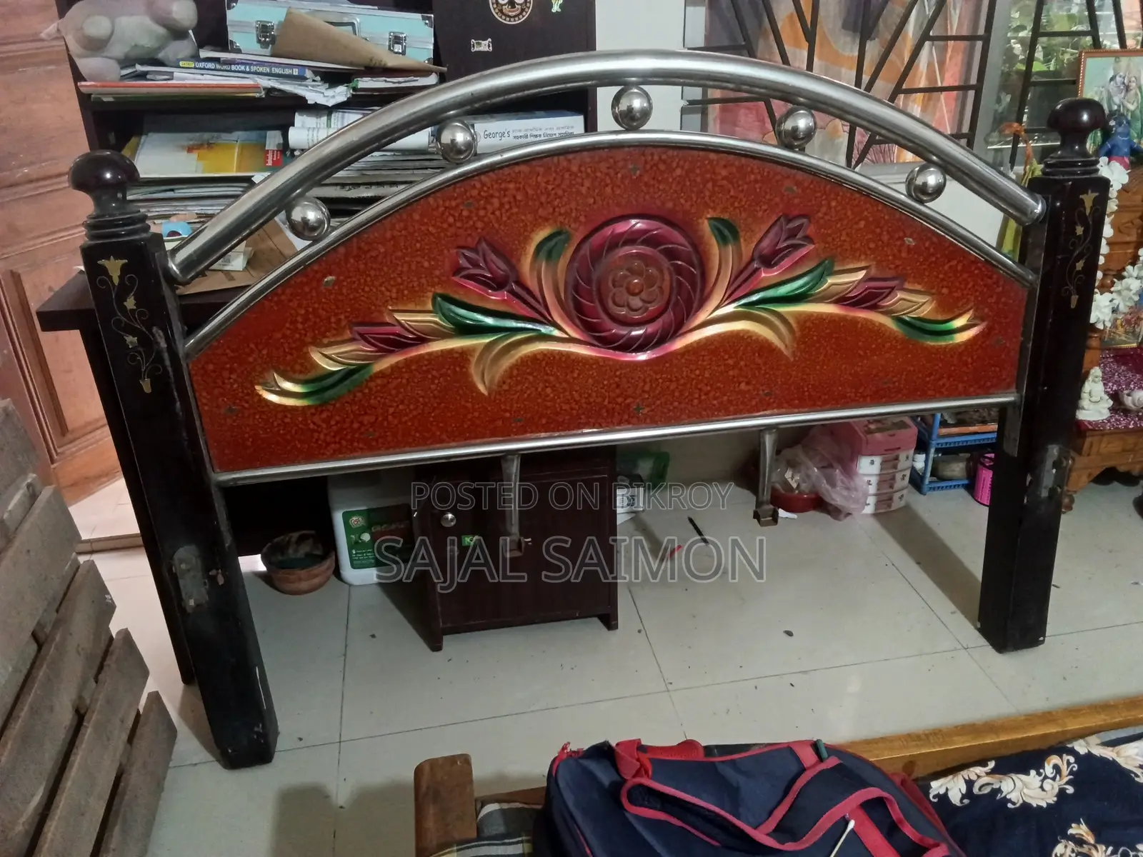Steel & Wood 5/7 Feet Bed