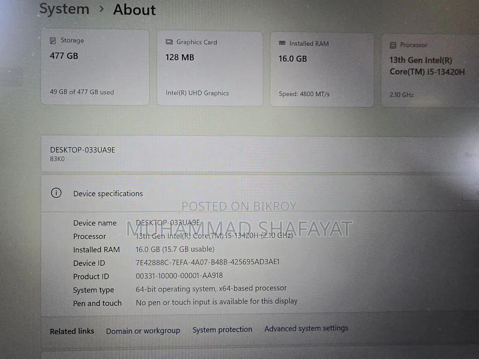 Laptop Lenovo Ideapad 3 16GB Intel Core i5 SSD 512GB