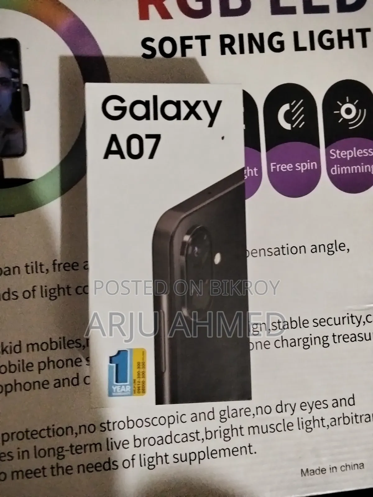 Samsung Galaxy A07 128 GB Black