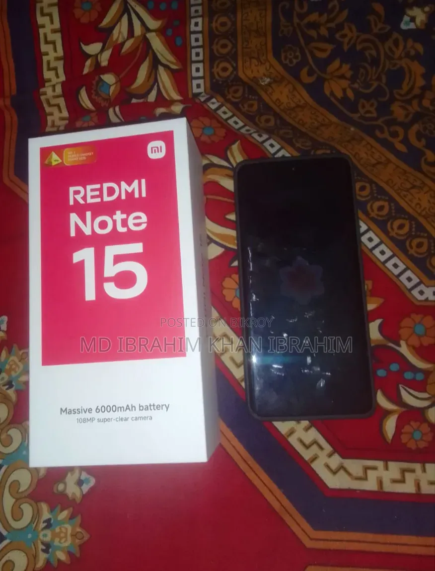 New Xiaomi Redmi Note 15 128 GB Black