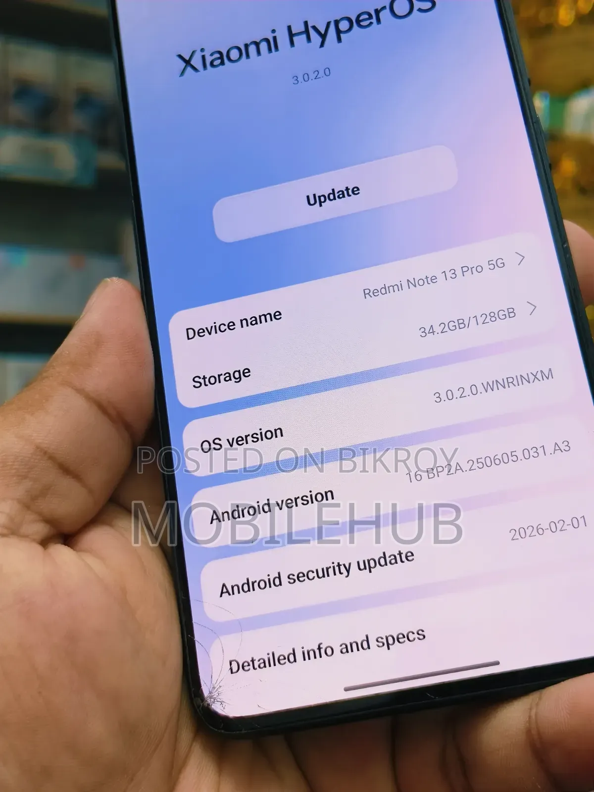 শাওমি রেডমি নোট ১৩ প্রো ১২৮ জিবি ব্ল্যাক