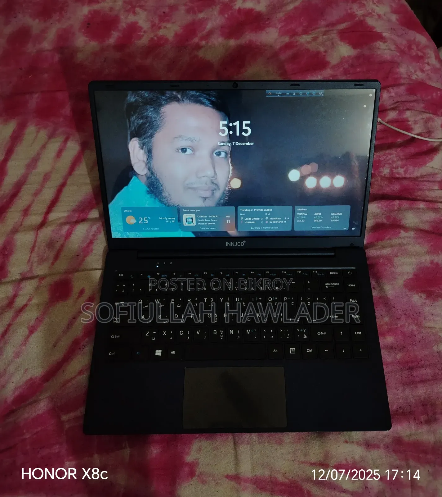 Laptop InnJoo 8GB Intel Core I5 HDD+SSD 256GB
