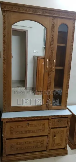 খাঁটি সেগুন কাঠের ড্রেসিং টেবিল