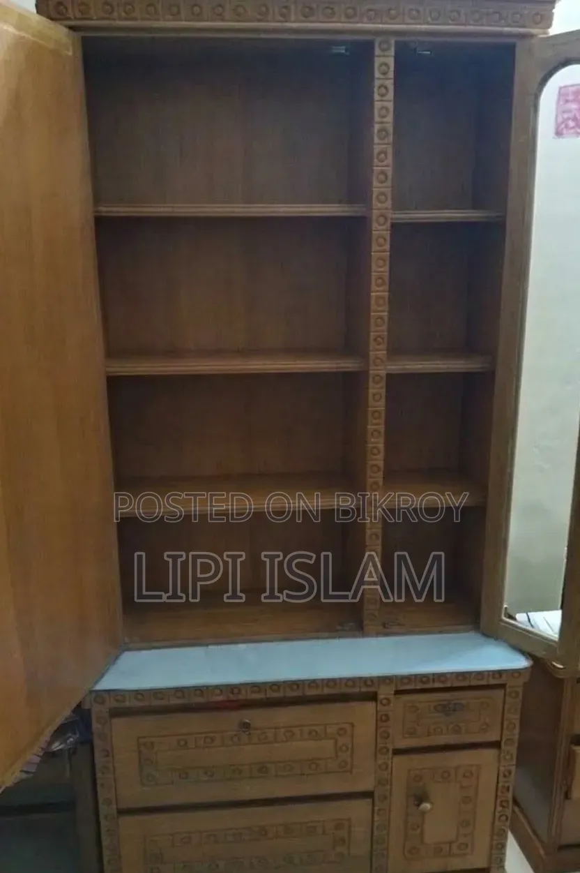 খাঁটি সেগুন কাঠের ড্রেসিং টেবিল