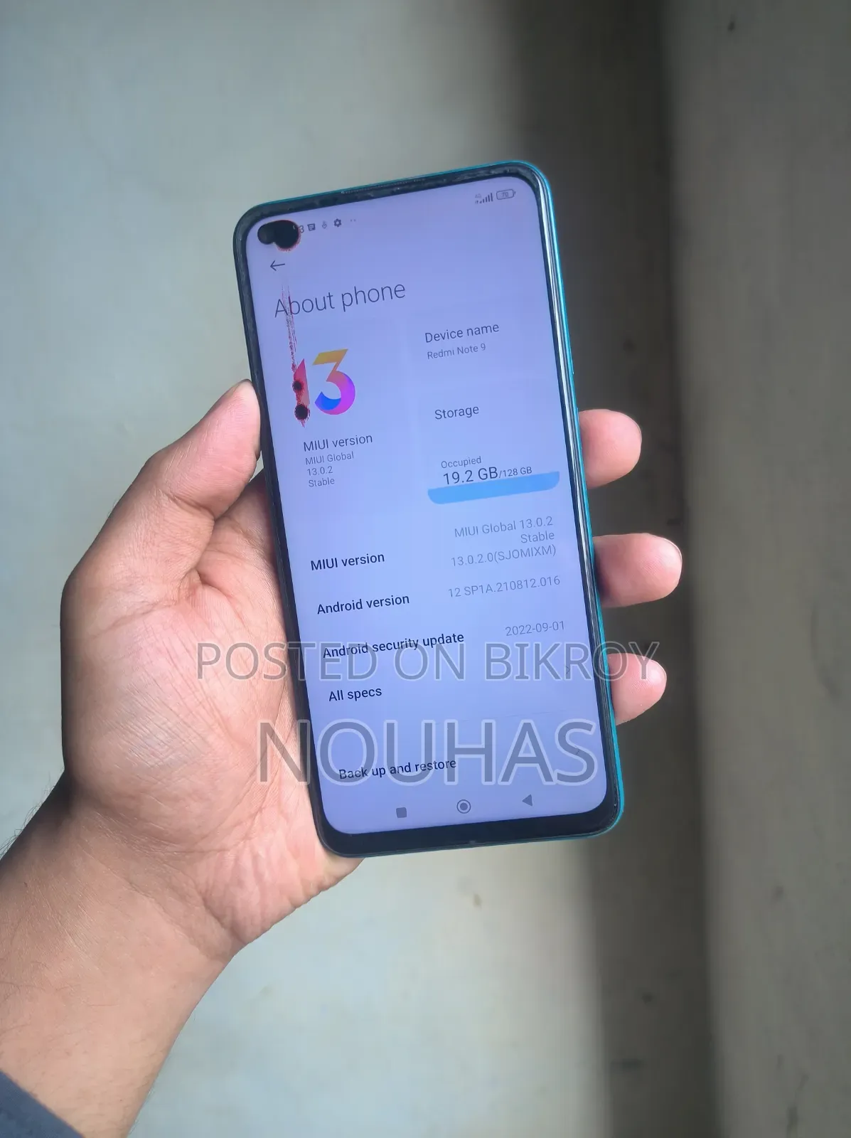 Xiaomi Redmi Note 9 128 GB Red