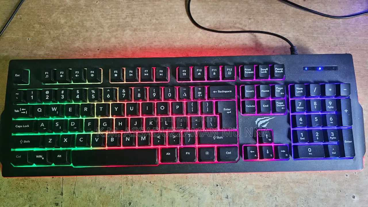 Multi-Function Backlit Membrane Gaming Keyboard