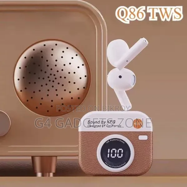 Q86 Vintage Camera Look Wireless Earphones