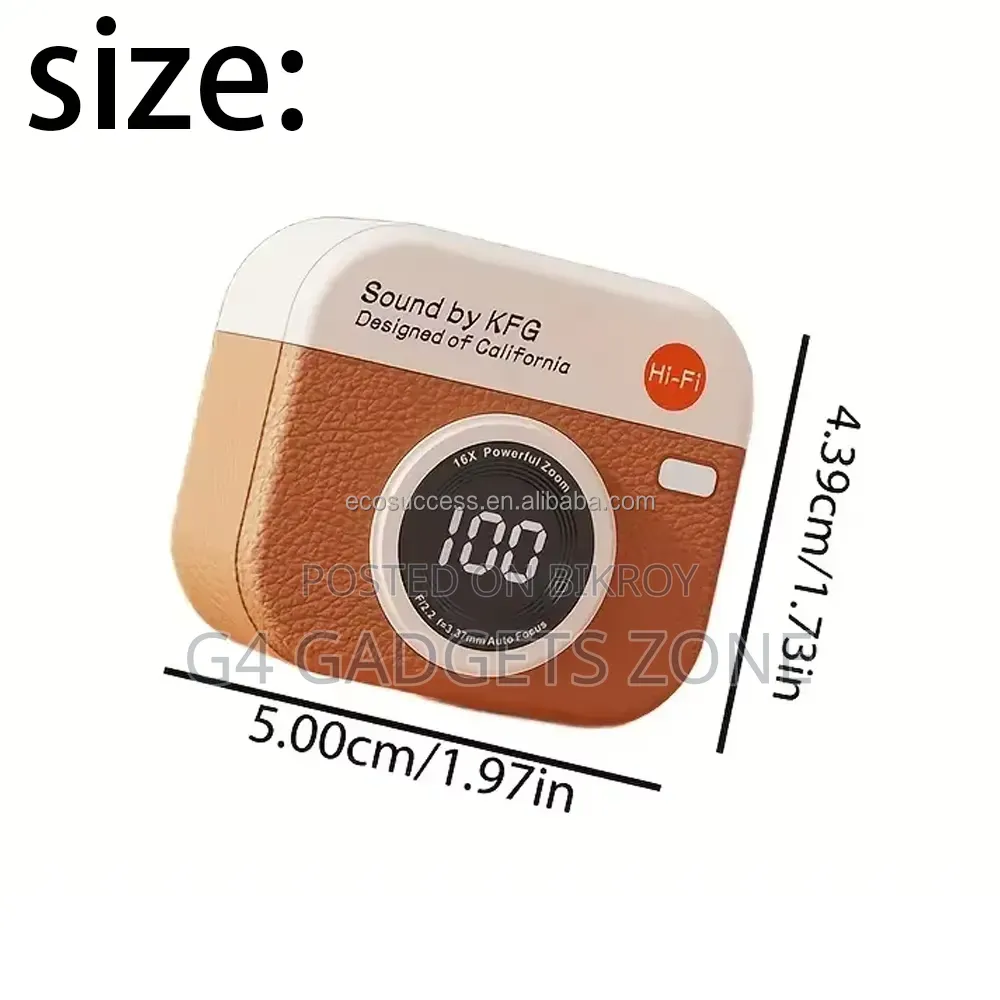 Q86 Vintage Camera Look Wireless Earphones