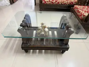 আসল সেগুন কাঠের সোফা সেট টি টেবিল সহ