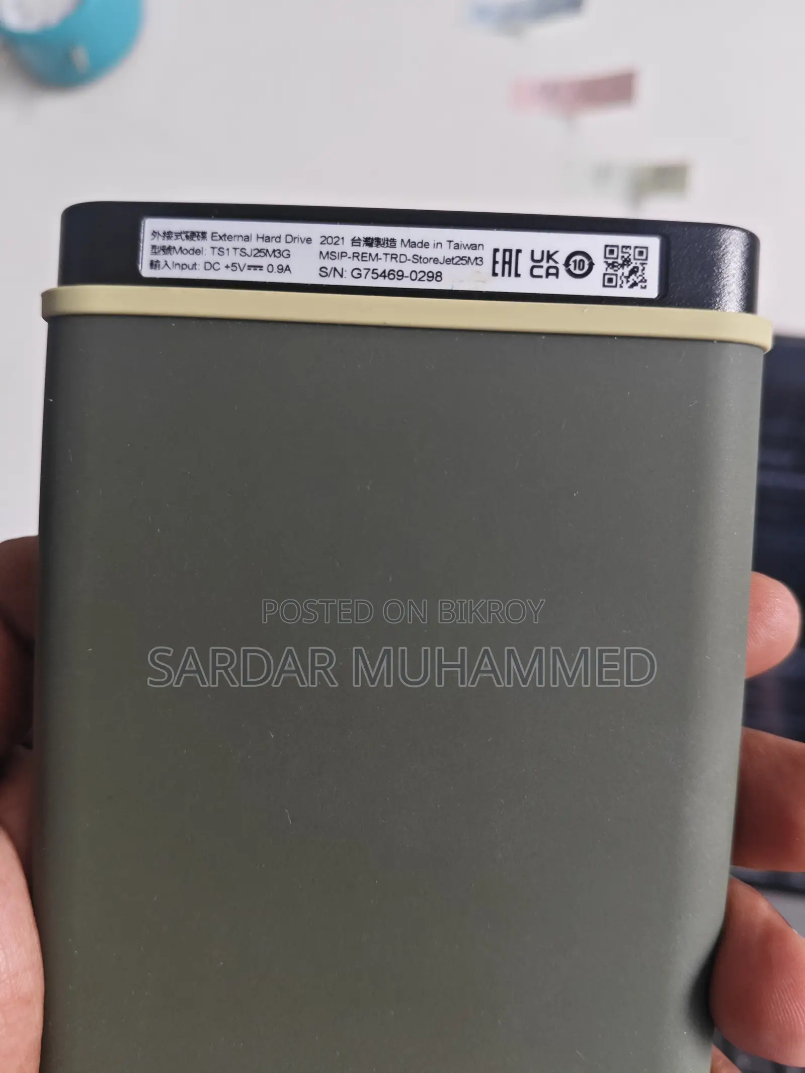 Transcend External Hard Drive 1 TB