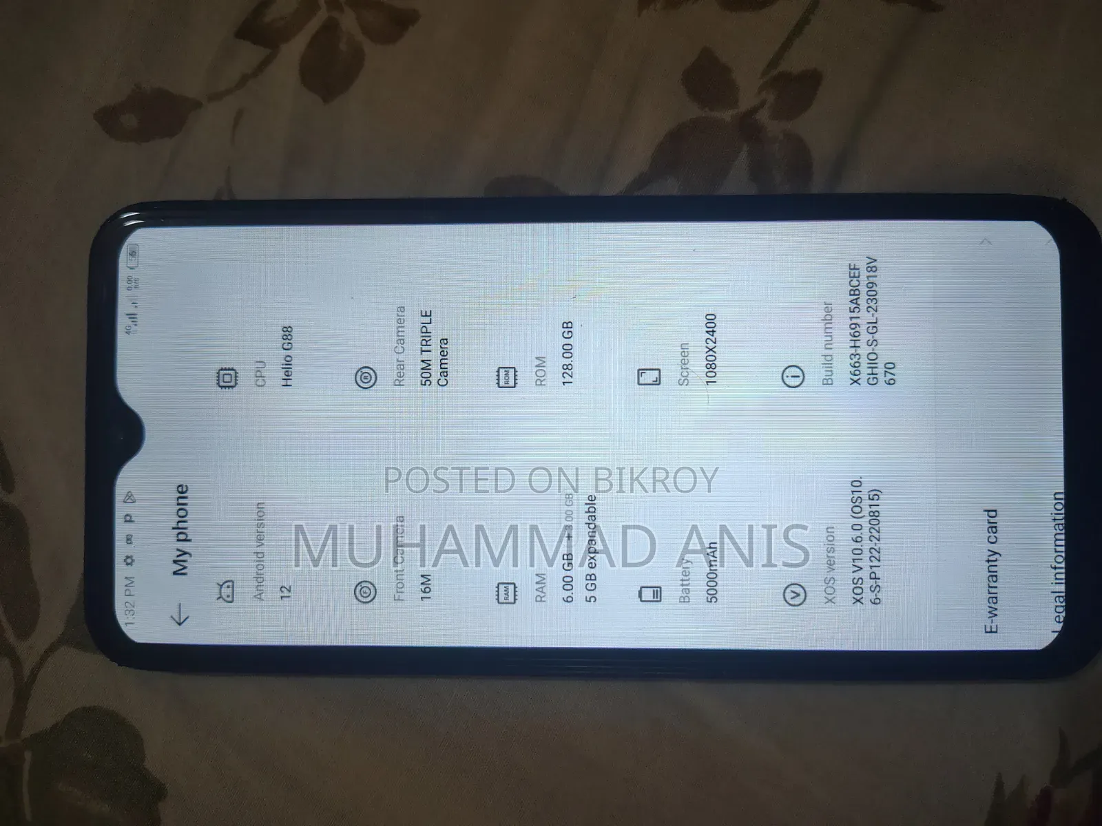Infinix Note 11 128 GB Black