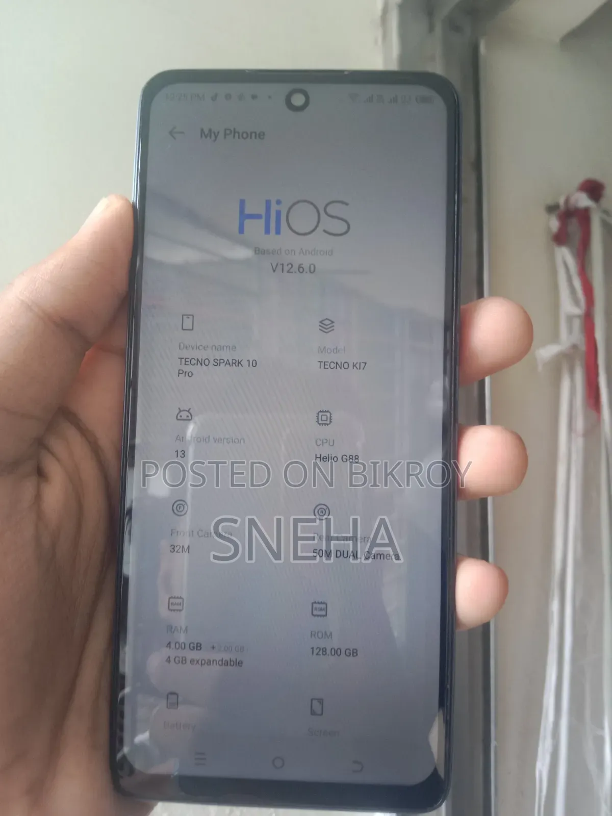 নতুন টেকনো স্পার্ক ১০ প্রো ১২৮ জিবি কালো
